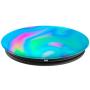Teal Purple Blue Abstract Psychedelic Waves Gift Girls Women PopSockets Grip and Stand for Phones and Tablets