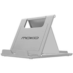 MoKo Phone/Tablet Stand, Foldable Desktop Holder Fit with iPhone 11 Pro Max/11 Pro/11, iPhone Xs/Xs Max/Xr/X, iPhone SE 2020, iPad Pro 11 2020/10.2/Air 3/Mini 5, Galaxy S20 6.2", Gray