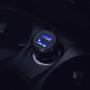 RAMPOW 24W Dual USB Car Charger - [DC 12-24V] 4.8A Fast Car Charger - USB Car Charger Adapter Compatible with iPhone, Samsung, LG, HTC, Sony, Oneplus, Tablets, GPS Devices and More - Black