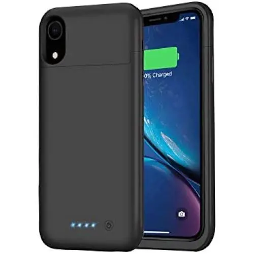 Battery Case for iPhone XR, Feob Upgraded 5500mAh Portable Charging Case Extended Battery Pack for iPhone XR Charger Case (6.1 inch)- Black Battery Case for iPhone XR, Feob Upgraded 5500mAh Portable Charging Case Extended Battery Pack for iPhone XR Charger Case (6.1 inch)- Black
