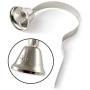 Mighty Paw Metal Potty Bell, an All Metal Dog Doorbell with Sleek Silver Bell and Support, The Thick-Walled Durable Bell Optimizes Sound Quality. Includes Training Guide