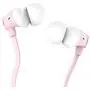Earbuds, Vogek Tangle-Free Flat Cord Ergonomic in-Ear Headphones with Dynamic Crystal Clear Sound, Earphones with S/M/L Eartips Compatible with Samsung, Android Phone and More (Pink) Title