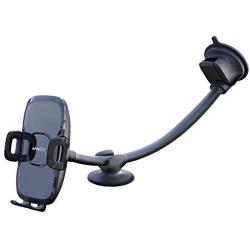 13 Gooseneck Car Phone Holder, Industrial-Strength Car Phone Mount Windshield Suction Cup, Holder for Cell Phone in Truck, Long Arm Phone Holder Windshield Mount for Truck SUV, Phone Window Mount