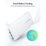 Portable Charger RAVPower 26800mAh Power Bank Battery Pack Total 5.5A Output External Battery 3 Ports Portable Phone Charger Compatible with iPhone 11 Pro Max SE iPad Samsung Galaxy S20 Note10 (White)