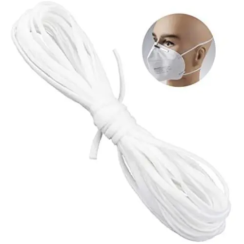 15 Yard 1/4 Inch Wide Elastic String Cord Bands Rope for Sewing Crafts DIY Mask (1/4 inch 15 Yards) 15 Yard 1/4 Inch Wide Elastic String Cord Bands Rope for Sewing Crafts DIY Mask (1/4 inch 15 Yards)