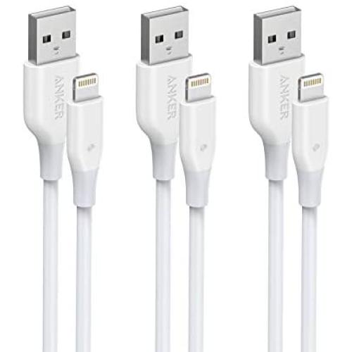 iPhone Charger, [3 Pack] Anker Powerline Lightning Cable (3ft) Apple MFi Certified - Lightning Cables for iPhone SE / 11/11 Pro / 11 Pro Max/XS/XS Max/XR/X / 8, iPad and More