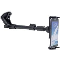 ARKON Smartphone and Midsize Tablet Long Arm Windshield Suction Mount for Samsung Galaxy S5/S4 Galaxy Note 3/8.0 -Retail Packaging -Black