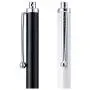 CCIVV Stylus Pens, 4 Pcs 5.6 Inches Mesh Tipped Stylus for Touch Screens, iPad, iPhone, Kindle Fire + 4 Extra Replaceable Hybrid Fiber Tips (White, Black, Silver, Blue)