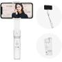 ZHIYUN Smooth X Gimbal Stabilizer for iPhone Smartphone, Extendable Selfie Stick, Foldable Handheld iPhone Gimbal, Vlog & YouTube Video, Face/Object Tracking, Bluetooth Remote, Gesture & Zoom - White