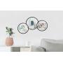 Umbra Infinity Round 4x6 Picture Frame, Floating Photo Display for Desk or Wall, Black