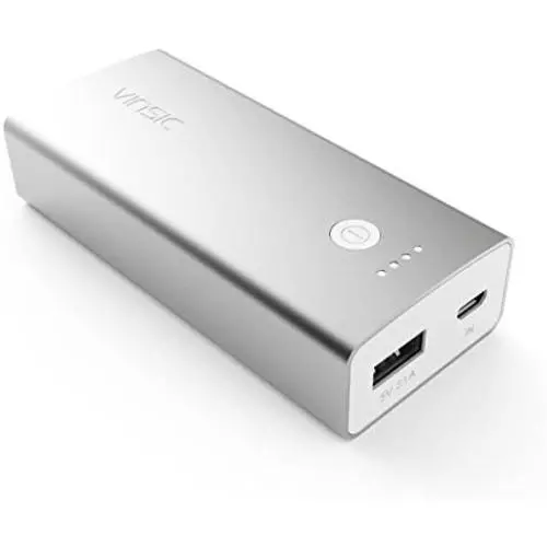 Power Bank, Vinsic Tulip 6000mah External Battery Pack, 5V 2.1A Power Bank USB Charger for iPhone 6 Plus/6/5S/5/4S, iPad, Samsung Devices, HTC, Motorola, Cell Phones, Tablet Pcs (Silver) Power Bank, Vinsic Tulip 6000mah External Battery Pack, 5V 2.1A Power Bank USB Charger for iPhone 6 Plus/6/5S/5/4S, iPad, Samsung Devices, HTC, Motorola, Cell Phones, Tablet Pcs (Silver)