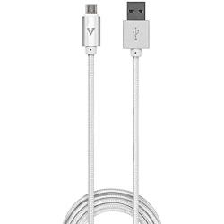 vCharged Extra Long Micro USB Cable | Nylon Braided for Samsung Galaxy, Alexa, HTC, LG, Windows, Android Smartphones, GoPro, 12 ft