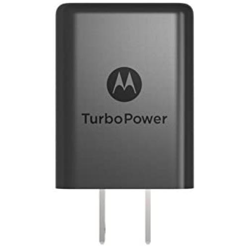 Motorola SPN5970A TurboPower 15+ QC3.0 Turbo Charger for Moto E5 Plus,E5 Supra,G5 Plus,G5S,G5S Plus,G6,G6 Play,G6 Plus,G7,G7 Play,G7 Plus,G7 Power,Z2 Force,Z2 Play,Z3,Z3 Play,X4[No Cable] (Retail Box)