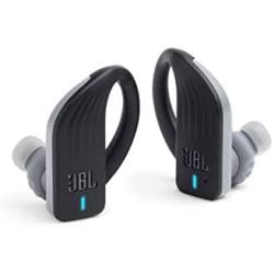 JBL ENDURANCE PEAK - True Wireless Earbuds, bluetooth sport headphones with microphone, Waterproof, up to 28 hours battery, charging case and quick charge, works with Android and Apple iOS (black)