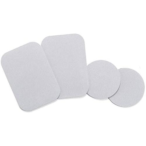 Mount Metal Plate with Adhesive for Magnetic Cradle-Less Mount -X4 Pack 2 Rectangle and 2 Round (Compatible with WizGear mounts) (Silver) Mount Metal Plate with Adhesive for Magnetic Cradle-Less Mount -X4 Pack 2 Rectangle and 2 Round (Compatible with WizGear mounts) (Silver)