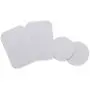 Mount Metal Plate with Adhesive for Magnetic Cradle-Less Mount -X4 Pack 2 Rectangle and 2 Round (Compatible with WizGear mounts) (Silver)