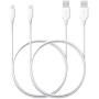 Anker [2 Pack] Powerline Lightning Cable (6ft) Apple MFi Certified - Lightning Cables for iPhone Xs/XS Max/XR/X / 8/8 Plus / 7/7 Plus, iPad Mini / 4/3 / 2, iPad Pro Air 2