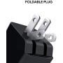 USB C Charger, AUKEY 18W PD Charger Fast Charger with Foldable Plug, Ultra-Compact USB C Wall Charger Compatible with iPhone 11 Pro Max, AirPods Pro, Google Pixel 3 XL, LG G5, Huawei, Samsung - Black