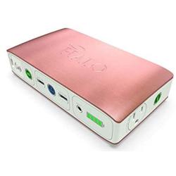 HALO Bolt 58830 mWh Portable Phone Laptop Charger Car Jump Starter with AC Outlet and Car Charger - Rose Gold