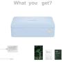 Senerport Phone Soap, Premium 3 in 1 Cell Phone Cleaner, Smartphone 360 Degree Cleaning Box & 10W Wireless Charging & USB-A and Type-C Outputs, for iOS Android Cellphone Money Toothbrushhead Razor…