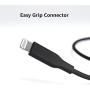 AmazonBasics USB-C to Lightning Cable, MFi Certified Apple Charger for iPhone 11 Pro/11 Pro Max - Black, 1-Foot