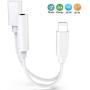 [Apple MFi Certified] Lightning to 3.5 mm Headphone Adapter Dual Ports Dongle Charger Jack&AUX Audio 3.5 mm Earphone Accessory,for iPhone 11/11 Pro/X/8,7 Plus/8 Plug and Play Support All iOS System