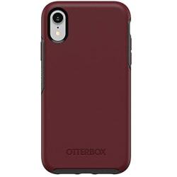 OtterBox SYMMETRY SERIES Case for iPhone XR - Retail Packaging - FINE PORT (CORDOVAN/SLATE GREY)