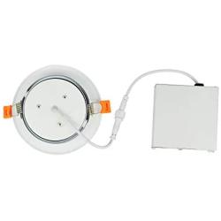 OSTWIN 4 Inch LED Gimbal Recessed Light with Junction Box 9W (45W Eqv) Dimmable Thin Adjustable LED Recessed Light 585lm, 3000K (Warm Light), ETL and Energy Star Listed, Pack of 12