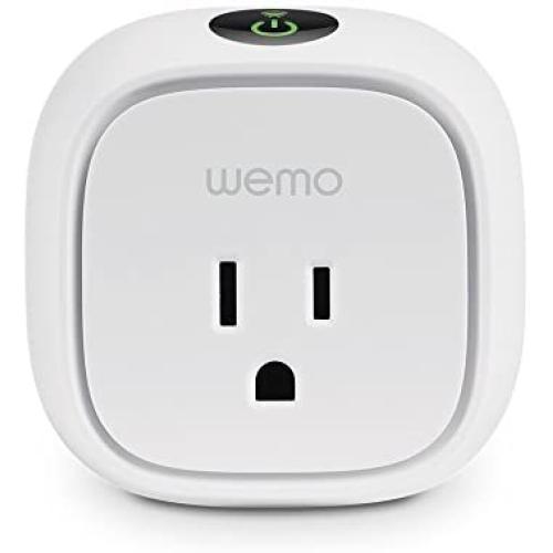 Wemo Insight Smart Plug with Energy Monitoring, WiFi Enabled, Control Your Devices and Manage Energy Costs From Anywhere, Works with Alexa and the Google Assistant