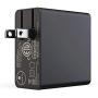 Skull & Co. 45W AC Adapter Foldable Plug Charger with Type C Cable Fast Charging for Nintendo Switch MacBook Smartphone (2-Prongs Version)