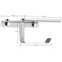 Bosszi Toilet Paper Holder with Phone Shelf Wall Mounted, SUS304 Stainless Steel Bathroom Accessories Tissues Roll Dispenser Storage Rack, Brushed
