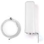 PROUTONE Universal Wide-Band GSM 3G 4G LTE Omni-Directional Outdoor Antenna Pole Mount with 49.2ft(15m) RG58 SMA Male to N Male 3D-FB Coax Cable for Cell Signal Boosters