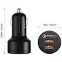 Fast Car Charger, AUKEY 36W Dual Port Quick Charge 3.0 USB Cell Phone Car Adapter for iPhone 11 Pro Max, Samsung Note10+ / S10, Google Pixel 4 XL, iPad, AirPods Pro, and More