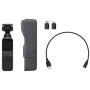 DJI Osmo Pocket Handheld 3 Axis Gimbal Stabilizer with integrated Camera, Attachable to Smartphone, Android (USB-C), iPhone (Renewed)