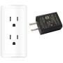 UL Certified USB Wall Charger Power Supply 5v 1A (1000mA) Universal Portable Travel Power Adapter Plug Block High Speed for iPhone iPad iPad Samsung HTC LG iPod Nokia Travel Office Home Use