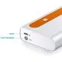 Aibocn Power Bank 10,000mAh External Battery Charger Dual USB Portable Charger with Flashlight (Bright Singal Orange) - Upgraded