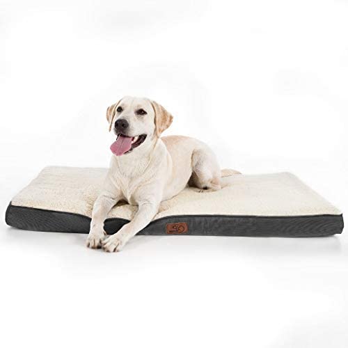 Bedsure Large Orthopedic Foam Dog Bed for Small, Medium, Large and Extra Large Dogs Up to 50/75/100lbs - Orthopedic Egg-Crate Foam with Removable Washable Cover - Water-Resistant Pet Mat