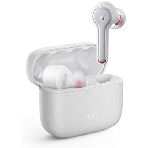 Anker Soundcore Liberty Air 2 Wireless Earbuds, Diamond-Inspired Drivers, Bluetooth Earphones, 4 Mics, Noise Reduction, 28H Playtime, HearID, Bluetooth 5, Wireless Charging, for Calls, Home Office