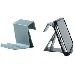 The SkyClip - (Gray, 2 Pack) Airplane Cell Phone Seat Back Tray Table Clip and Sturdy Phone Stand, Compatible with iPhone, Android, Tablets, and Readers