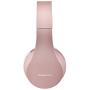 PowerLocus Wireless Bluetooth Over-Ear Stereo Foldable Headphones, Wired Headsets with Built-in Microphone for iPhone, Samsung, LG, iPad (Rose Gold)