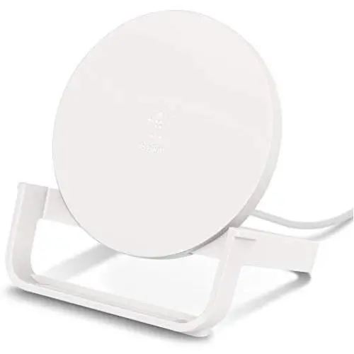Belkin Boost Up Wireless Charging Stand 10W –Wireless Charger for Iphone 11, Pro, Max, XS, Max, XR, X, 8, Plus/ Samsung Galaxy S10, Note10 and More