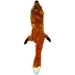 SPOT Ethical Pets Plush Skinneeez Fox 14-Inch Stuffingless Dog and cat squeaking Toy, Multicolor (5498)