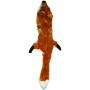 SPOT Ethical Pets Plush Skinneeez Fox 14-Inch Stuffingless Dog and cat squeaking Toy, Multicolor (5498)
