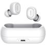 QCY T1 T1C True Wireless Earbuds with Uncapped Charging Case, TWS 5.0 Bluetooth Headphones, Compatible for iPhone, Android and Other Leading Smartphones, White