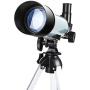 NUZAMAS Astronomical Telescope for Educational Science Refractor with Super Lightweight Tripod for Astronomy Beginners, Night Stars Watch,Focal Length 360mm, Aperture 50mm