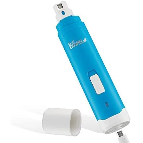 BOSHEL Dog Nail Grinder – Upgraded 2-Speed Electric Pet Trimmer - Paw Nail Grinder for Safe Paws Grooming, Trimming & Smoothing for Small & Large Dogs & Cats - Portable & Rechargeable Pet Nail Grinder BOSHEL Dog Nail Grinder – Upgraded 2-Speed Electric Pet Trimmer - Paw Nail Grinder for Safe Paws Grooming, Trimming & Smoothing for Small & Large Dogs & Cats - Portable & Rechargeable Pet Nail Grinder
