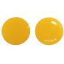 Domed Round 2x Yellow 3M Reflective Decals Decal Circle Glitter Safety Reflector Night Gloss 3D Gel Rear Resin Motorcycle Sticker Badge Reflector Bike Bicycle Car Helmet Trunk Tailgate Self Adhesive Phone Mobile Laptop Mac