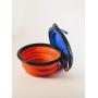 Matrose Red and Blue Dog and cat Collapsible Travel Bowls 350 ml or 12oz Perfect for Small to Medium Pets 2 Pack
