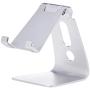 AmazonBasics Adjustable Aluminum Cell Phone Desk Stand for iPhone and Android, Silver