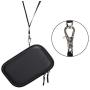 Canboc Hard Carrying Case for Canon Ivy Mobile Mini CLIQ CLIQ+ Instant Camera Printer Wireless Bluetooth Portable Smartphone Photo Printer, Mesh Pocket fit Zink Photo Paper and USB Cable, Black